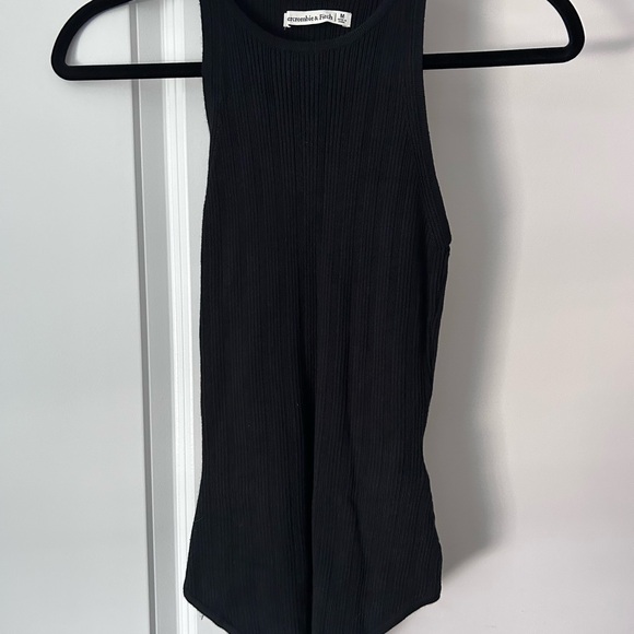 Abercrombie & Fitch Black Ribbed Bodysuit - Picture 1 of 3